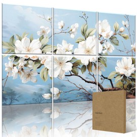 HushHues 6-Pack Art Acoustic Panels 72x48 Inches Large Decorative Acoustic Panels, Sound Absorbing Wall Art for Home, Office, and Studio Noise Reduction