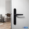 XFORT Uros Matt Black UPVC Door Handle, (PZ 92mm, 211mm