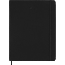 Moleskine PRO 12M *2024* Weekly Planner, Hard Cover XL (7.5" x 9.75")