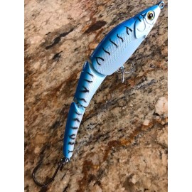 Canal 228mm (230) Canal Magic Swimmer Style Classic Custom Painted Blue/White Mackerel