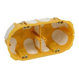 KOPOS KPL 64-50/2LD_NA Cavity Wall Device Box (L x W) 138 mm x 68 mm, Yellow