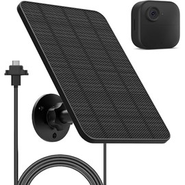 Blink Outdoor 4th Camera Solar Panel Charger with Blink 4th Solar Panel Accessories, 360° Adjustable Stand