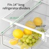 vacane Upgraded Refrigerator Drawers Organizer - Pull Out Fridge Bins