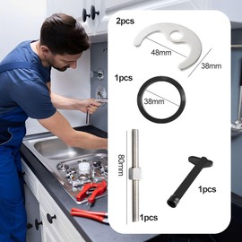 Mounting Set for Sink, Monobloc Mixer Tap, Washbasin Fitting, Fixing Set for Washbasin, Kitchen Tap with Mounting Nut