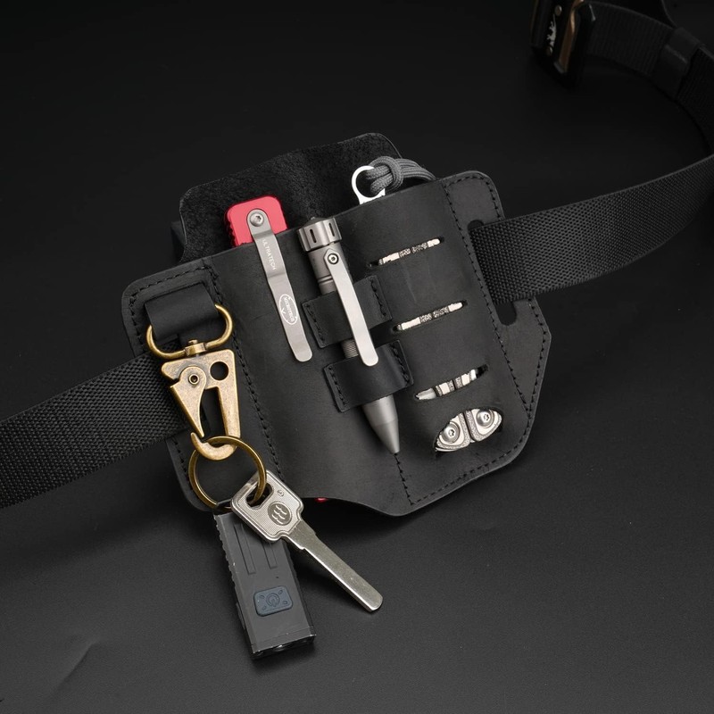 VIPERADE PJ13 Plus Leather EDC Leather Sheath Bag Organiser Leather