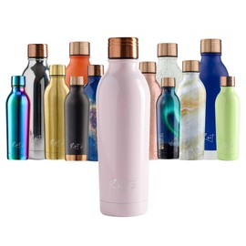 Root7 Bottle | Stainless Steel Water Bottle | Millennial Pink 500 ml | Double Walled & Copper Insulated | Reusable Thermal Flask | BPA Free, Leak - Proof Bottle | Cold for 30 Hours & Hot for 20 Hours