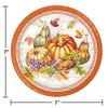 Thanksgiving Cornucopia Dessert Plates, 8 ct