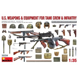 Mini Art 35334 1:35 US Pz-B./Infantry Weapons / Accessories - Faithful Replica, Model Building, Plastic Kit, Crafts, Hobby, Gluing, Model Kit, Assembly, Unpainted