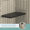 Suncast Vertical Shed Shelf Kit, Space-Saving Shelf for Vertical Outdoor