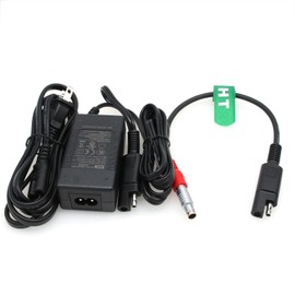 HangTon AC DC Power Supply Adapter for Sokkia GRX-3 GRX3 Receiver, SAE External Battery 12V Charging to ODU 5 pin