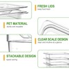 West Bay 10 Pack 1/6 Size Plastic Food Pans with