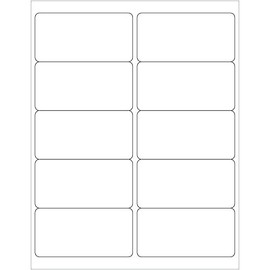 Tape Logic Aviditi Tape Logic 4" x 2" White Shipping Address Labels, for Laser & Inkjet Printers, Permanent Adhesive, 8 1/2" x 11" Sheet, 10 Labels Per Sheet, 1000 Sheets