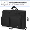 WELIDAY Monitor Carrying Case Carry for Transporting Screens, Monitors and