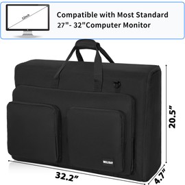 WELIDAY Monitor Carrying Case Carry for Transporting Screens, Monitors and TVs Between 27"- 32"