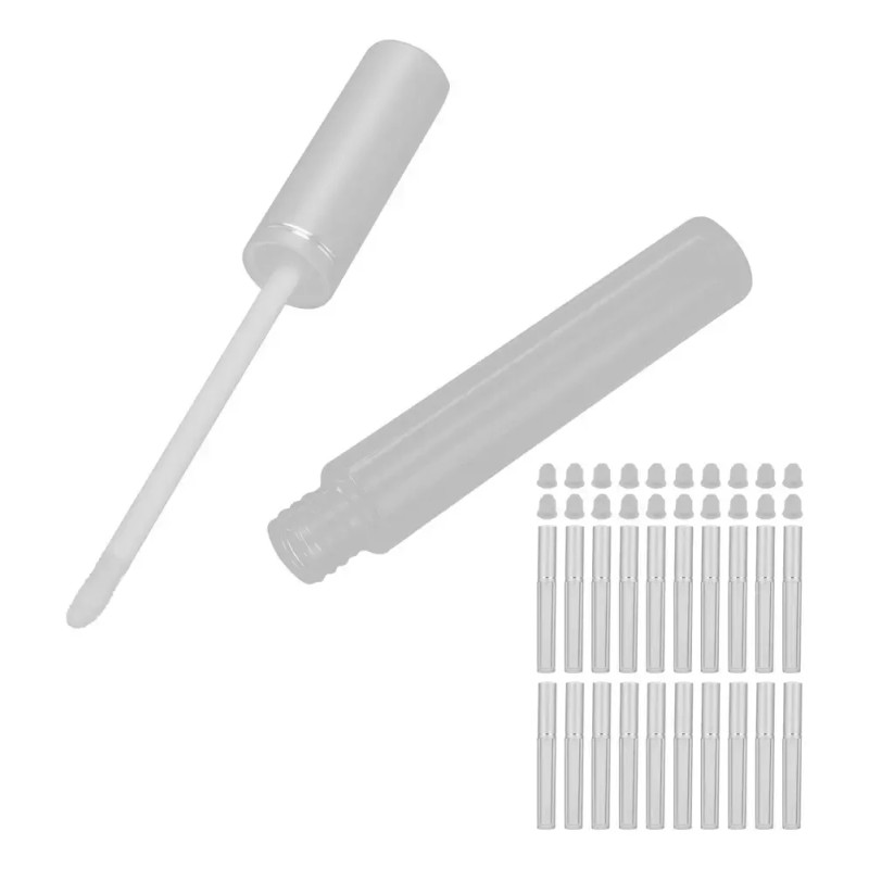 Contenedor De Brillo Labial De Plástico Transparente, 20 Uni