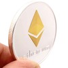 QUEAMBLER Ethereum ETH Coin Commemorative Coin, Physical Cryptographic Blockchain for