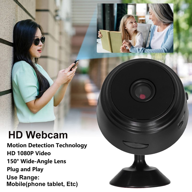 Webcam HD 1080P Wireless WiFi Remote Home Chargeable Camera for