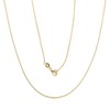 BEADIA Gold-Plated Snake Chains Necklace 45cm 4pcs with Lobster Clasp