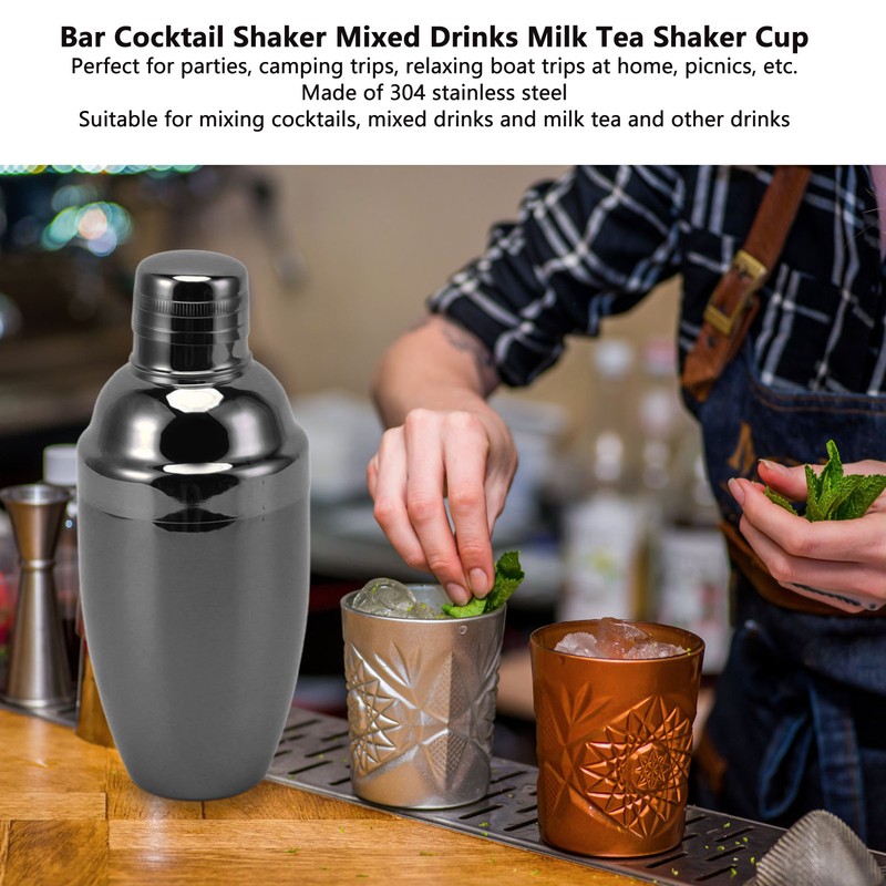 Bar Cocktail Shaker Stainless Steel Rust Proof Kitchen Bartender Mixed