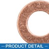 A ABSOPRO Copper Crush Washers Flat Sealing Gaskets Rings M10x20x1mm