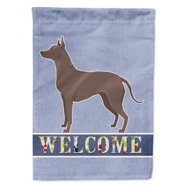 Caroline's Treasures CK3629GF Mexican Hairless Dog Xolo Welcome Garden Flag Mailbox Flag Decorative Yard Flag Banner Outside Patio Artwork Yard Flower Beds, Garden Size, Multicolor