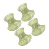 minkissy 4pcs Jade Guasha Mushroom Massage Stones Set Natural Cooling