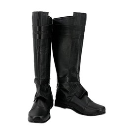Nasfotim NEWSAIL Anakin Skywalker Costume Boots Cosplay Shoes Black Brown Male