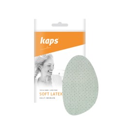 Kaps Soft Latex Einlegesohlen – 2x Halbsohle aus bequemer Baumwolle & Latex – halbe Einlegesohlen, unauffällig und feuchtigkeitsabsorbierend – gegen Reibung & Blasen in Heels & Stiefeln (35-36 EUR)