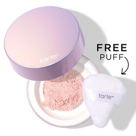 tarte creaseless loose setting powder - free setting puff:_lavender (fair to medium skin tones)