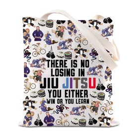 FOTAP Jiu Jitsu Tote Bag Martial Artist Handbag Taekwondo Coach Bag Jiu Jitsu Mom Gifts for Martial Art Lovers Game Day Gift (Jiu Jitsu UK)