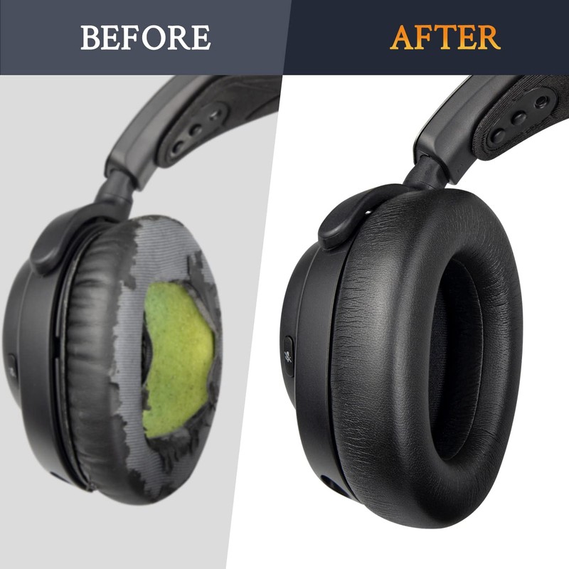 SOULWIT Protein Leather Replacement Ear Pads for Steelseries Arctis Nova