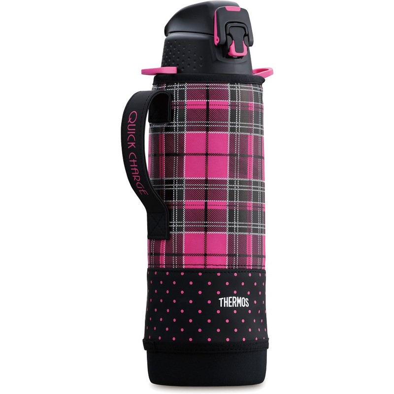 Thermos Vacuum Insulated Sports Bottle (Easy Opening Latch Lid), 1.6
