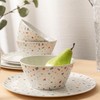 Bzyoo 12-Piece Melamine Dinnerware Set - White Confetti | Lightweight,