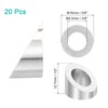 uxcell 20 Pcs 3/8" 30 Degree Angle Beveled Washer, T316