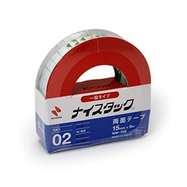 Nichiban NW-15S Double-Sided Tape, Nice Tack (General), 0.6 inches (15 mm) x 16.4 feet (6 m)
