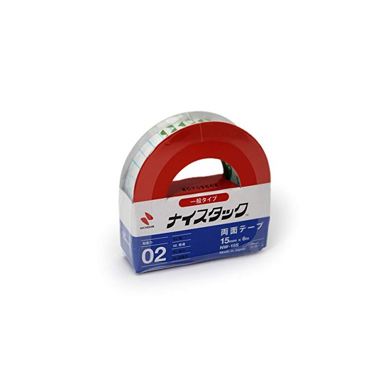 Nichiban NW-15S Double-Sided Tape, Nice Tack (General), 0.6 inches (15