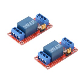 Hutomwua Relay Module,5V + 12V One Channel Relay Module with Optocoupler Isolation High/Low Level Trigger 2pcs