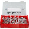 fischer FixTainer DuoLine, Dowel and Screw Box with 181 Screws,