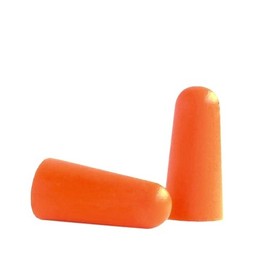 Set of 8 earplugs "Waldesru" eight ear protection plugs - noise stop made of soft foam - incl. transport box - colour: orange