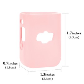 Geekria for Creators Microphone Case Cover Compatible with DJI Mic 2 Transmitter, Mic Silicone Protective Skin, Soft Sleeve Shell Protector (Pink / 2 Pack)