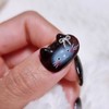 Brown Sky Cat Handmade Nail Tips - Short Square /