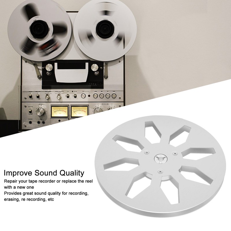 1/4 7 Inch Empty Tape Reel Aluminum Alloy 8 Hole