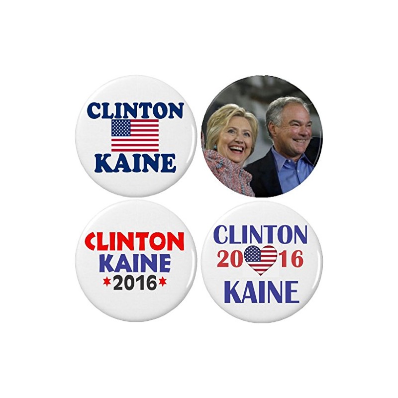 Set 4 Hillary Clinton/Tim Kaine for President/Vice 2.25" Bottle Openers