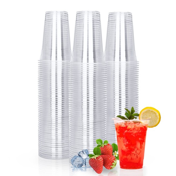 TashiBox TashiBox 100 Count - 16 Ounce Plastic Cups, Ice