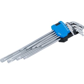 BGS 9375 Allen Wrench Set Long + Extra Short T-Profile (for Torx) T10-T50 9 Pieces