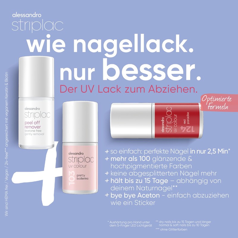alessandro Striplac Peel Off Remover - Sanftes Entfernen Unserer UV