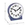 Tinload 4.3" No Ticking Analog Alarm Clock,Silent Readable for Seniors,Easy