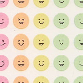 82388-006 Notebook/Sticker, Feel Sticker [Face Pattern]