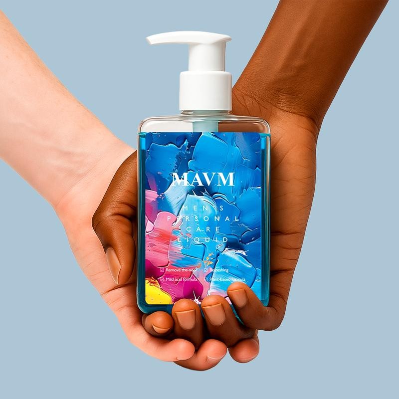 MAVM Men's Intimate Wash, Plant-Based, pH Balanced, Less Stink, Less