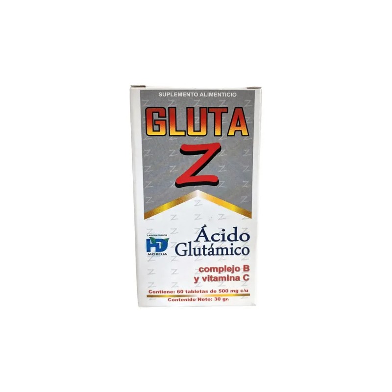 Ácido Glutámico, Complejo B C/60 Tabs Gluta Z Pack 3